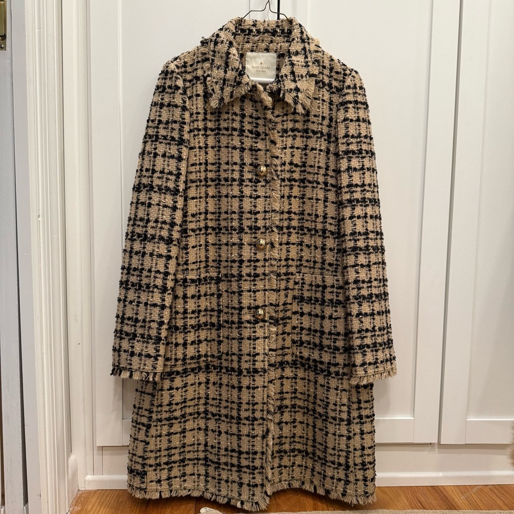 Kate Spade Tweed Overcoat